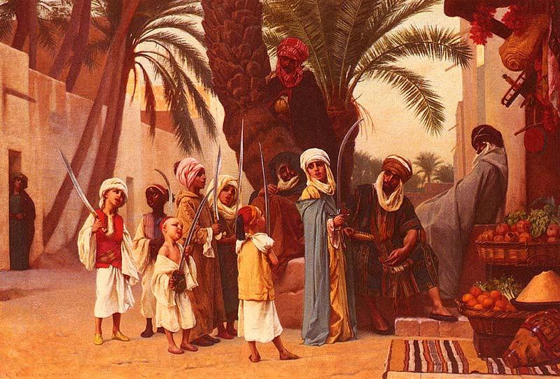 Gustave Boulanger A Tale of 1001 Nights Norge oil painting art